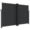 vidaXL Auvent lat&eacute;ral r&eacute;tractable noir 160x1000 cm