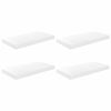 vidaXL &Eacute;tag&egrave;re murale flottante 4 pcs Blanc brillant 50x23x3,8 cm MDF