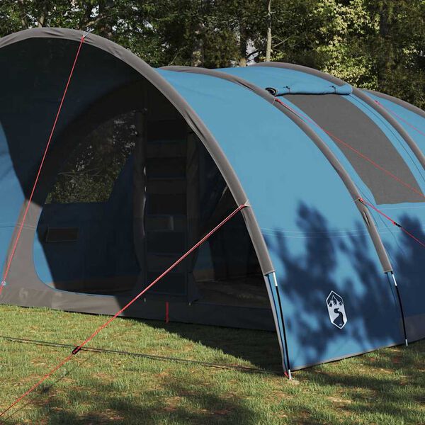 vidaXL Tente tunnel avec toit avec stockage Bleu 710 x 460 x 245 cm