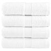 vidaXL Serviettes d'invité de qualité supérieure SOLUND 4 pcs blanc