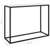 vidaXL Table console Blanc 100x35x75 cm Verre tremp&eacute;