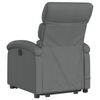 vidaXL Fauteuil inclinable de massage électrique Gris foncé Tissu