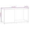 vidaXL Meuble TV Ch&ecirc;ne fum&eacute; 60x24x32 cm Bois d'ing&eacute;nierie
