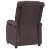 vidaXL Fauteuil inclinable Marron fonc&eacute; Tissu