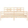 vidaXL Cadre de lit sans matelas 200x200 cm bois massif