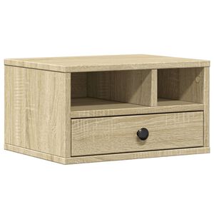 vidaXL Support d'imprimante ch&ecirc;ne sonoma 40x32x22,5 cm bois ing&eacute;nierie
