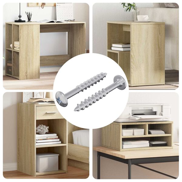 vidaXL Vis 2 pcs Argent&eacute; 9,8 x 35 mm Fer