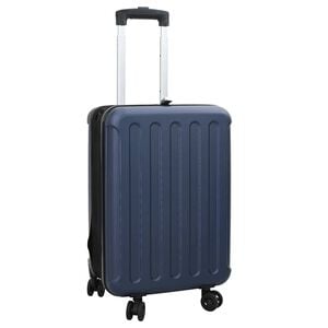 vidaXL Valise Bleu fonc&eacute; 34 x 23 x 55.5 cm Plastic ABS