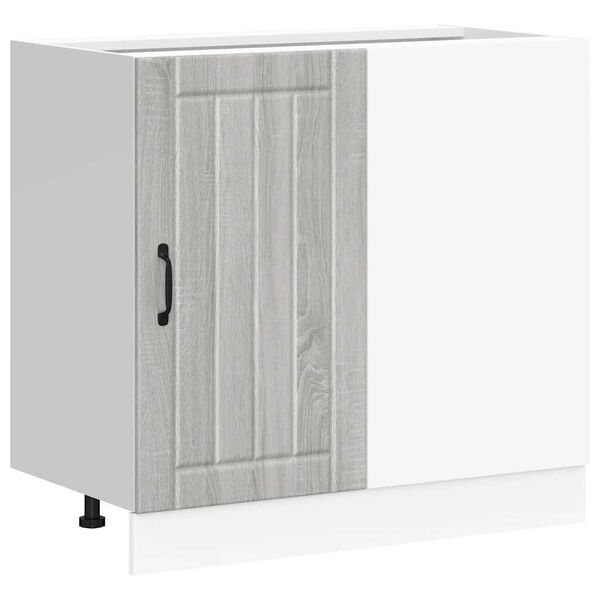 vidaXL Meuble bas de cuisine Lucca sonoma gris bois d'ing&eacute;nierie