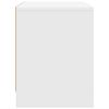 vidaXL Tables de chevet 2 pcs blanc 45x34x44,5 cm bois d'ing&eacute;nierie