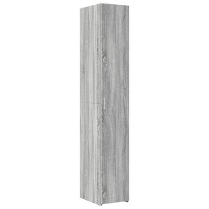 vidaXL Buffet haut sonoma gris 30x42,5x185 cm bois d'ing&eacute;nierie