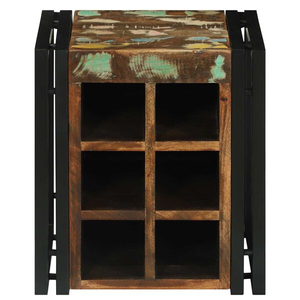 vidaXL Étagère à vin 35 x 35 x 39 cm Bois Recyclé Solide