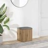 vidaXL Banc de rangement chêne artisanal 42x42x45 cm bois d'ingénierie