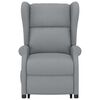 vidaXL Fauteuil de massage inclinable Gris clair Tissu