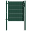 vidaXL Portail de cl&ocirc;ture en PVC et acier 100 x 81 cm vert