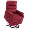vidaXL Fauteuil de massage Rouge bordeaux Tissu