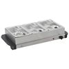 vidaXL Serveur buffet Acier inoxydable 200 W 3x1,5 L