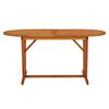 vidaXL Table de jardin 160x85x75 cm Bois d'eucalyptus solide