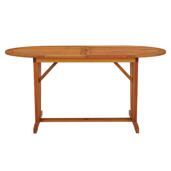 vidaXL Table de jardin 160x85x75 cm Bois d'eucalyptus solide