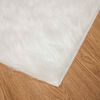 vidaXL Tapis en fausse Tafalla Blanc 160 x 160 cm Polyester