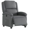 vidaXL Fauteuil inclinable &eacute;lectrique Gris Similicuir