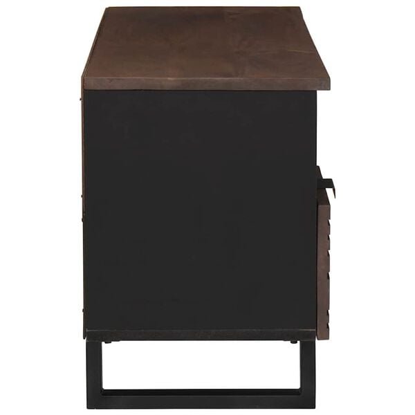 vidaXL Unites TV avec tiroir Noyer 100 x 33 x 46 cm Bois d'ing&eacute;nierie