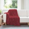 vidaXL Couvertures &agrave; jeter 6 pcs Rouge Bordeaux 150 x 130 cm Toison