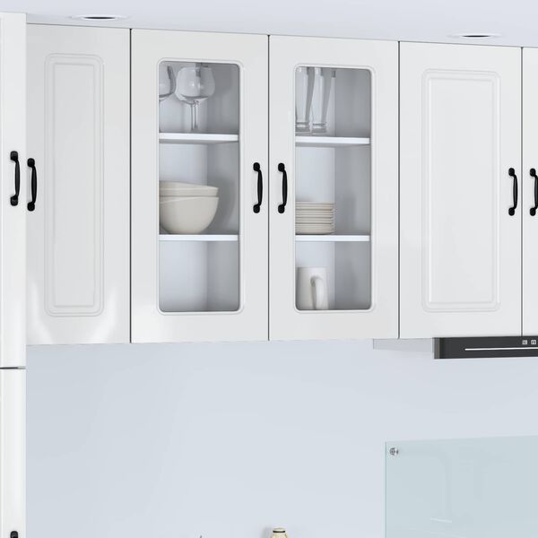 vidaXL Armoire de cuisine Kalmar Blanc brillant 40 x 31 x 80 cm