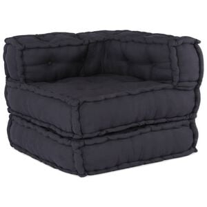 vidaXL Canap&eacute; modulaire anthracite 70x70x54 tissu