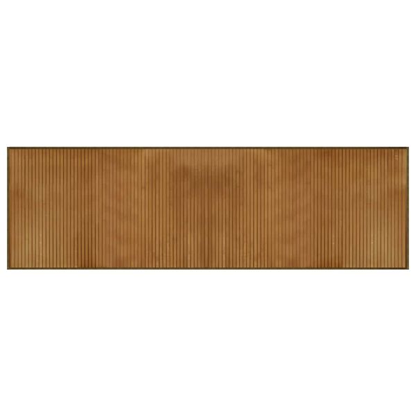vidaXL Tapis rectangulaire marron 60x200 cm bambou