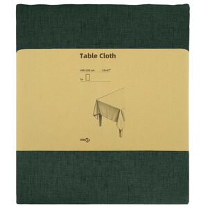 vidaXL Tissu de Table 5 pc Rectangulaire Vert fonc&eacute; 140 x 220 cm