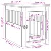 vidaXL Meuble de cage pour chiens gris b&eacute;ton 55x75x65 cm