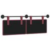 vidaXL T&ecirc;te de lit suspendue Bordeaux 130 x 55 x 5 cm tissu