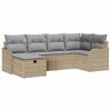 vidaXL Ensemble de canap&eacute; de jardin 6 pc 6-Nombre de places