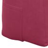 vidaXL Coussin de Dos Bordeaux 120 x 24 x 50 cm Velours