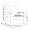 vidaXL Fauteuil inclinable &eacute;lectrique Marron fonc&eacute; Tissu