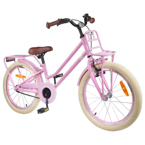 vidaXL V&eacute;lo pour Enfants 18 Pouces pour les 5-7 ans Rose clair