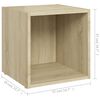 vidaXL Meubles TV 4 pcs ch&ecirc;ne sonoma 37x35x37 cm bois d&rsquo;ing&eacute;nierie