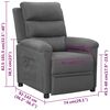 vidaXL Fauteuil inclinable Gris clair Tissu