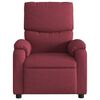 vidaXL Fauteuil de massage inclinable Rouge bordeaux Tissu