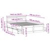 vidaXL Cadre de lit sans matelas avec tête de lit 140x190cm pin massif