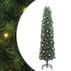 vidaXL Sapin de No&euml;l artificiel Vert 240 cm PVC et acier et plastique