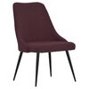 vidaXL Chaises &agrave; manger lot de 2 violet tissu