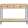 vidaXL Table console ch&ecirc;ne sonoma 100x34,5x75 cm bois d'ing&eacute;nierie