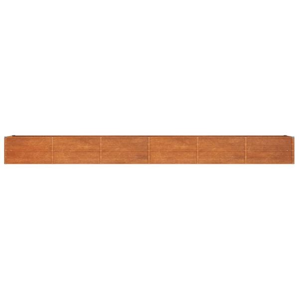 vidaXL Lit surélevé de jardin rouillé 480x80x45 cm acier corten