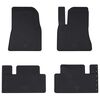 vidaXL Tapis de voiture 4 pcs Noir Caoutchouc