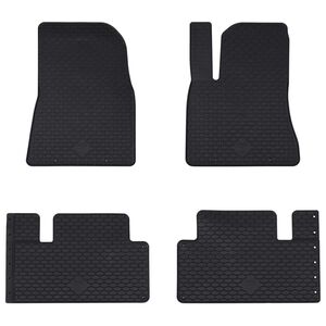 vidaXL Tapis de voiture 4 pcs Noir Caoutchouc