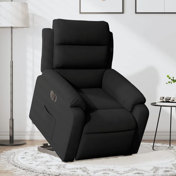 vidaXL Fauteuil inclinable &eacute;lectrique noir velours