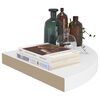 vidaXL Étagère d'angle flottante Blanc 35x35x3,8 cm MDF