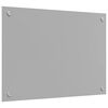 vidaXL Protection de cuisine 2 pcs Gris clair 70 x 50 cm verre tremp&eacute;